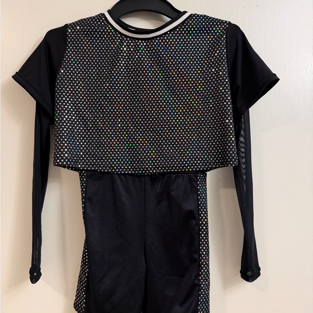 Black and Multicolor Dance Costume